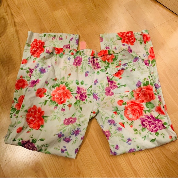 Adorable NWOT Tags Floral Pajama Pants Pockets L - Picture 7 of 8